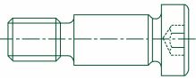 12 - M10 METRIC SHOULDER SOCKET HEAD CAP SCREW