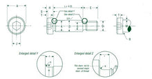 Load image into Gallery viewer, 24 - M20 h8 METRIC SHOULDER SOCKET HEAD CAP SCREW